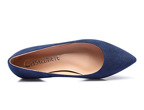 Castamere Womens Pointed Toe Flats Pumps Slip-on Basic Ballet Shoes3