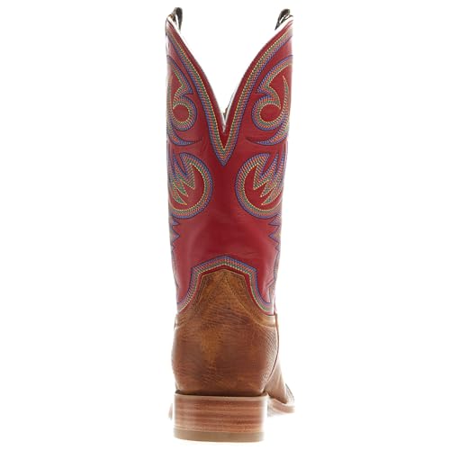 Hyer Mens Sawyer Shrunken Shoulder 13 In Red Vintage Goat Top Cowboy Boot2