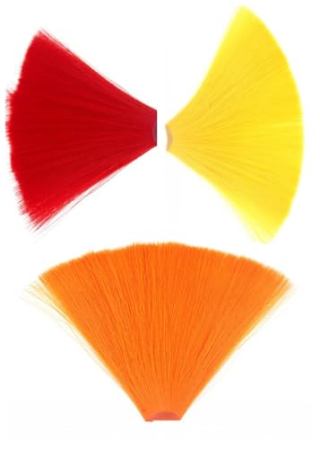 Fibra sintética para atado de moscas, 3 piezas, 14 cm miniatura 1