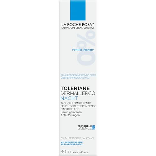 La Roche Posay Toleriane Dermallergo Nacht Beruhigende und feuchtigkeitsspendende Nachtcreme Gesichtspflege für sehr empfindliche Haut Nachtpflege für allergische reaktive Haut 40 ml