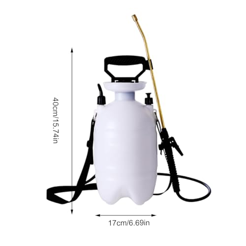 Pulvérisateur de jardin portable de 5L avec sangle pour arrosage extérieur - 5