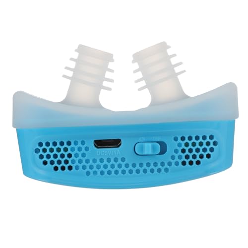 Tofficu Dispositivo Antirronquidos Nasal Eléctrico Recargable, Pinza Nasal Ventilación Suave y Portátil para Reducir Ronquidos, Solución Cómoda para Mejorar la Respiración Durante el