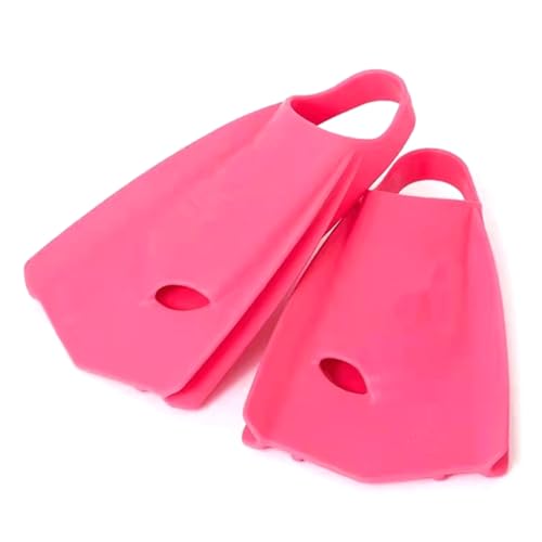 Avejjbaey Aletas de natación cómodas de silicona, aletas de natación, tamaño de viaje, aletas de entrenamiento cortas para adolescentes y