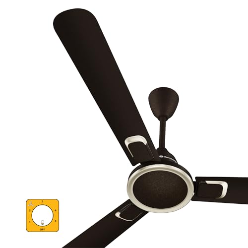 Image of atomberg Erica Signature 1230mm BLDC Ceiling Fan | | Regulator Operated | Advance air+ technology | BEE rated 5 star | Low noise operation | 3 Years Warranty (Blaze Brown)