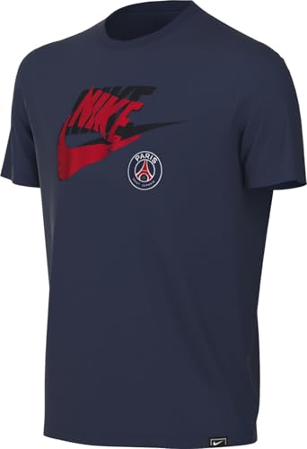 NIKE Paris Saint-Germain T-Shirt Football pour Ado, Midnight Navy, HV4987-410, S