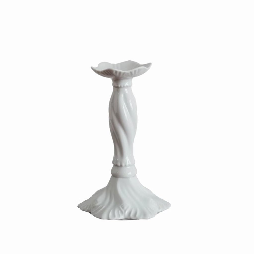 Candlesticks Holders Retro White Roman Column Ceramic Candlestick Dining Table Candle Holder Decoration Candle Holders for Candlesticks