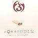 Forbidden Body Jewelry Nose Rings Sterling Silver CZ Simulated Diamond Bone Studs, 1.5mm Crystal 22g Clear 1Pcs
