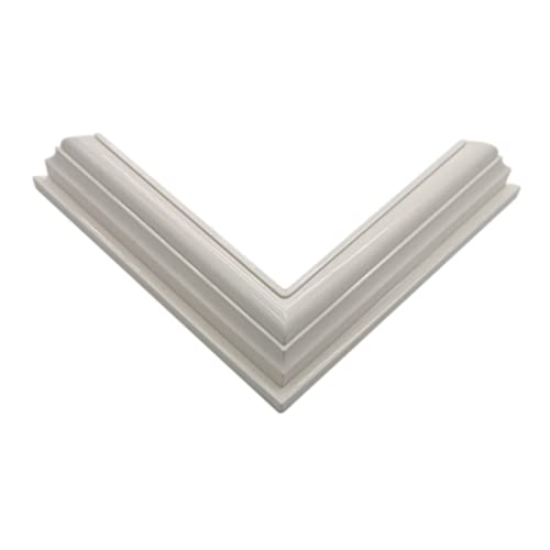 True 4" X 4" White Traditional Vinyl Fence Post Skirt/2 Packs Split Style/New England Base Trim Ring Skirt For A True 4 Inch X 4 Inch Post (4 Pack) #TOP2