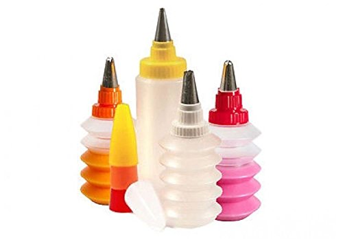 Set 5 Flaschen + Tüllen Cover