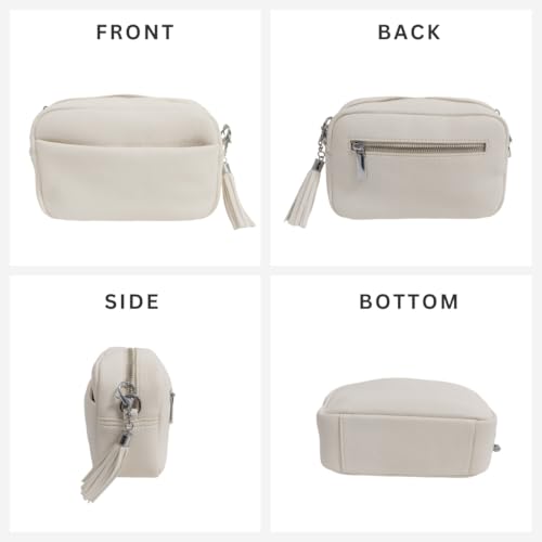 Kate Vegan Leather Women's Crossbody Bag - Purse with 2 Adjustable Straps, Zip & Slit Pockets, Travel Handbag, Everyday Use2