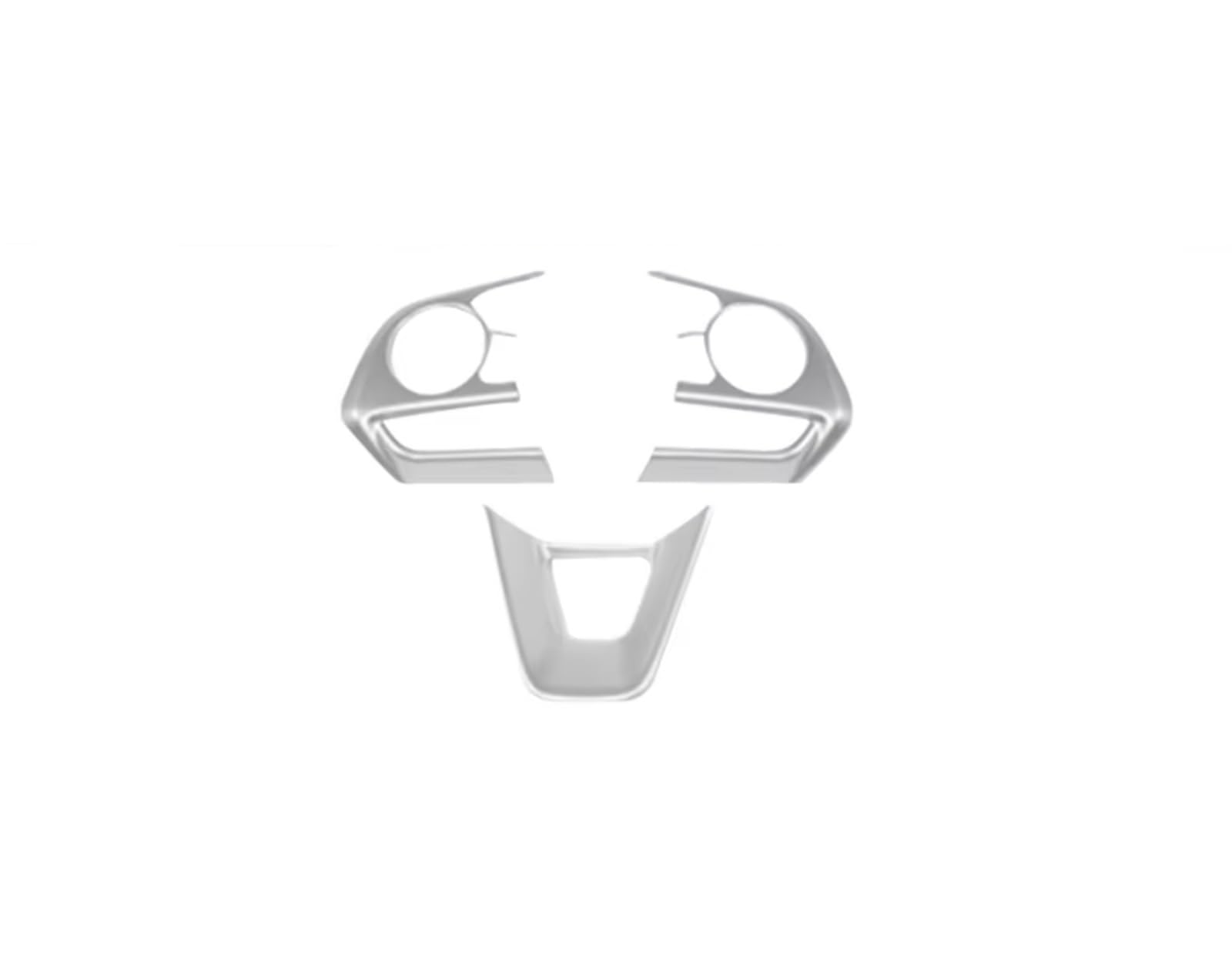 Car Interior Moulding Trim for Toyota for RAV4 for XA50 for Corolla E210 for Hybrid 2019 2020 2021 2022 2023 2024 Car Steering Wheel Button Trim Cover Sticker(Silver)