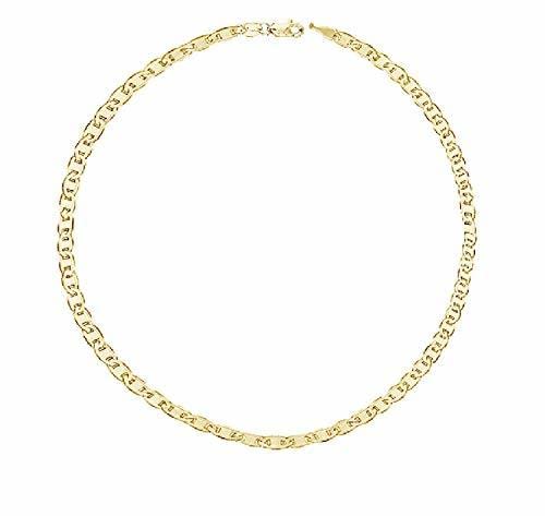 14K Solid Real Yellow Solid Gold 1.7Mm Or 3.2Mm Or 4.5Mm Or 6.3Mm Shiny Mariner-Bracelet Bangle Or Foot Anklet For Pendants And For Men And Women With Lobster-Claw Clasp ( 7" 8" 8.5" Or 10 Inch) #TOP28