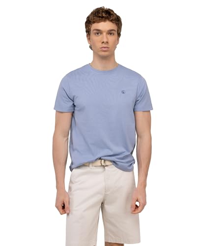 El Ganso Camiseta Básica Garment Dyed Azul Medio