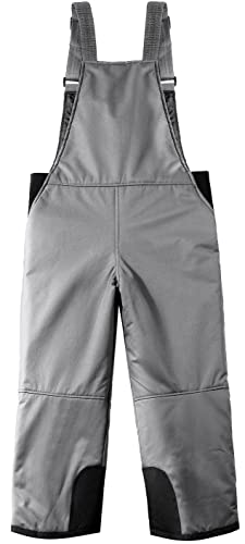 Benboy Kids Snow Ski Bib Pants Winter Waterproof Windproof Ripstop Warm Insulated Snowboard Overalls Boys,Hxk7227-Grey-L #TOP1