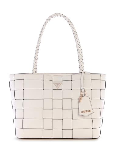 Cabas luxe GUESS Maylee Girlfriend texturé crème