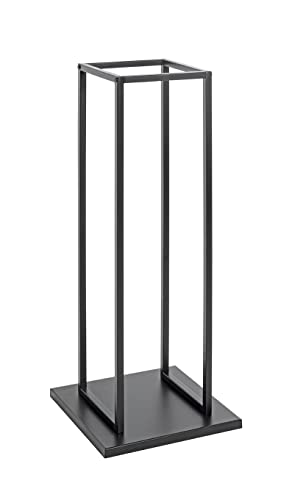 HAKU Möbel Kaminholzständer schwarz, Metall - Maße: B 33 cm x H 85 cm x T 33 cm, Style: Modern