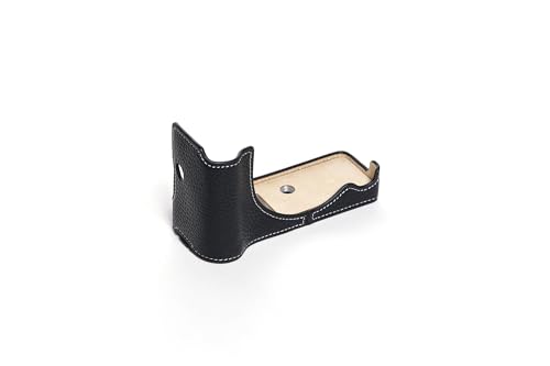 Demi-étui Canon R50 cuir noir : housse protection boîtier