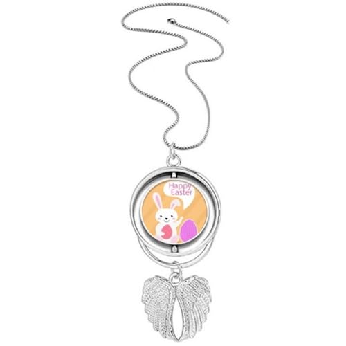 Collier œuf de lapin ailes d'ange, le cadeau idéal pour célébrer Pâques