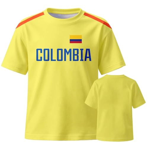 Maillot Foot France 2026 - T-Shirt de Supporter de de Colombie Un t-Shirt léger et décontracté à la Coupe Confortable idéal pour Les passionnés de...