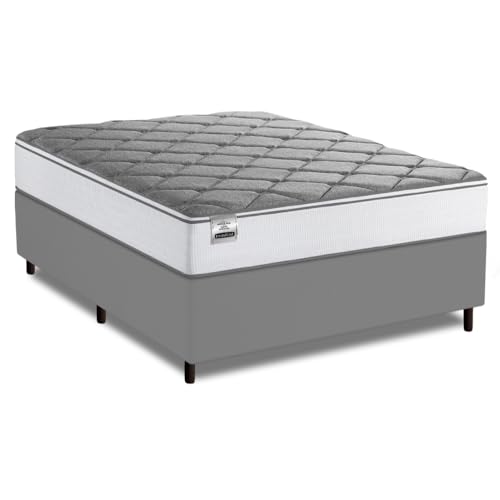 Cama Box Casal Real Max Force Softgel 138x188x65cm - Suporta até 200 kg por Pessoa