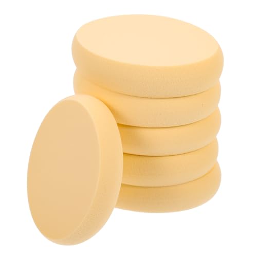 FIXOSHEE 6 piezas Unidades Esponjas Maquillaje Ovaladas Dual Esponjas Latex para Polvo Compacto y Aplicadoras Cosméticas Elásticas para Base y Corrector para Maquillaje Facial