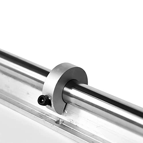 Sinoblu 4Pcs Shaft Stop Collar For Sbr20 Linear Rail, Shaft Collars Clamping Style With M4 Set Screw, Bore 20Mm, Outer Diameter 40Mm, Thickness 12Mm (Pack Of 4) #TOP4