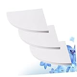 Photo Gallery holidyoyo mensole angolari da parete sospese set di 3 scaffali galleggianti arrotondati per decorazione casa e ufficio pannello bianco per libri e oggetti arredamento funzionale per camera da Photo Gallery holidyoyo mensole angolari da parete sospese set di 3 scaffali galleggianti arrotondati per decorazione casa e ufficio pannello bianco per libri e oggetti arredamento funzionale per camera da