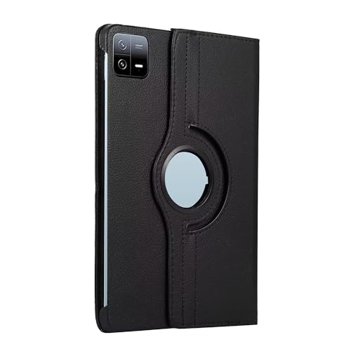 Image of Flip Cover for Xiaomi Mi Pad 6 (11 inch) 360 Degree Rotating Stand Case Cover (Black)