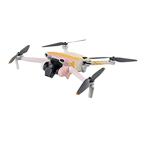 Image of MightySkins Carbon Fiber Skin Compatible with DJI Mini 3 - Horizon Stripes | Protective, Durable Textured Carbon Fiber Finish | Easy to Apply