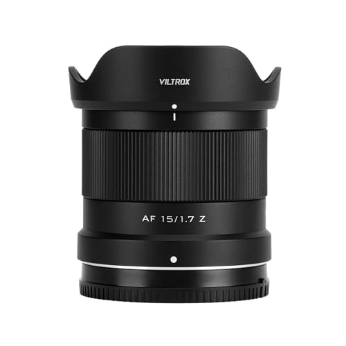 VILTROX 15mm F1.7 Z, AF 15mm F1.7 Grande Ouverture Autofocus Objectif pour Nikon Monture Z, APS-C Compatible avec Nikon Z6 Z6Ⅱ Z7 Z7Ⅱ ZFC Z30 Z8 Z9 ZF Z50...