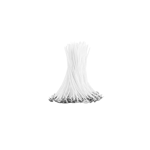 100Pcs 2.5cm Cotton Candle Wicks Smokeless Wax Pure Cotton Core Pre-waxed Wicks DIY Candle Making Party Supplies