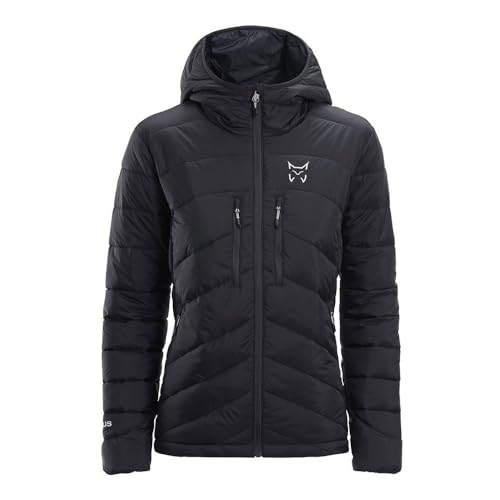 ALTUS Elbrus W Chaqueta de pluma | Chaqueta de trekking | Repelente al agua | Transpirable (FR/ES, Letras, XL, Regular, Regular, Negro)