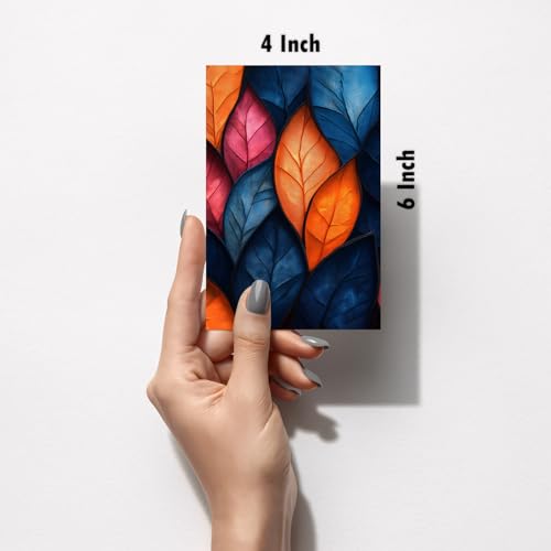 Image of SiddArtify Botanical Wall Art Prints Set - Abstract Floral Poster Decor for Living Room Bedroom Office - Set of 2-4x6 Inch - Board (Pack of 6) - Sticker (Pack of 6)