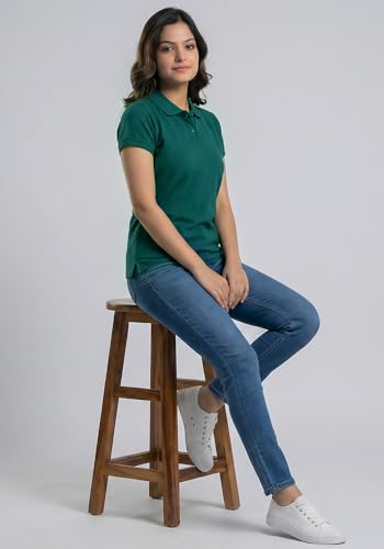 Image of Wear Your Opinion Womens Polo Collar Neck T-Shirt Top (Design: Solid)