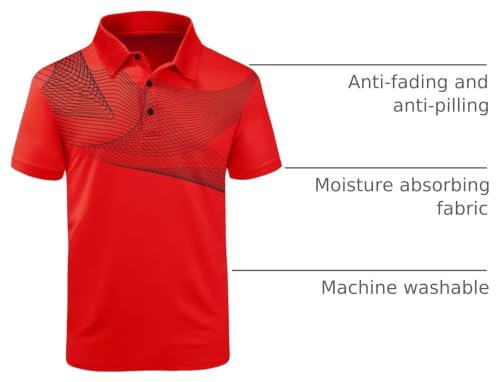 Image of ZITY Golf Polo Shirts for Men Short Sleeve UPF 50+ Athletic Tennis T-Shirt