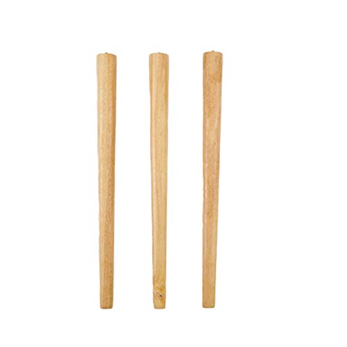 GUIXAN Juego de 3 Patas de Mesa de Madera Maciza, Patas cónicas para Muebles, Patas Redondas de Madera de Caucho, Patas de Repuesto para Muebles, Patas de Mesa de Comedor de Madera, muebl