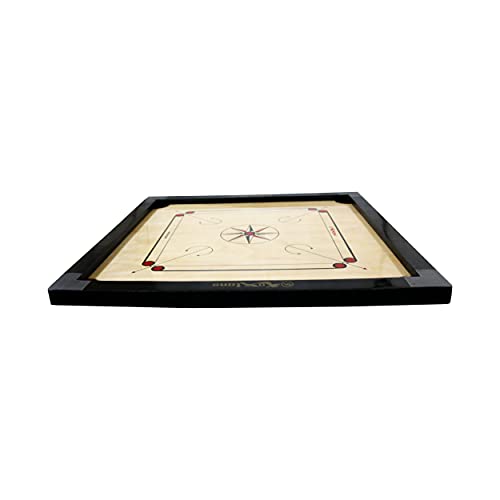 KOXTONS - Carrom Board Full Size Cut Pocket with 2" Border (Super) with STRICKER & Accessories