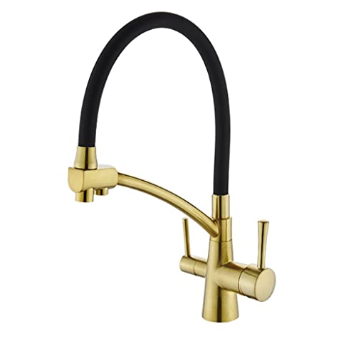 Robinet à filtre à double bec avec rotation 360° pour purification eau
