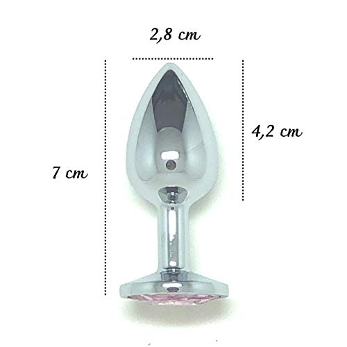 PLUG EM METAL CROMADO COLOR (rosa)