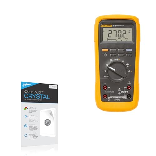 BoxWave Screen Protector Compatible with Fluke 27 II - ClearTouch Crystal (2-Pack), HD Film Skin - Shields from Scratches