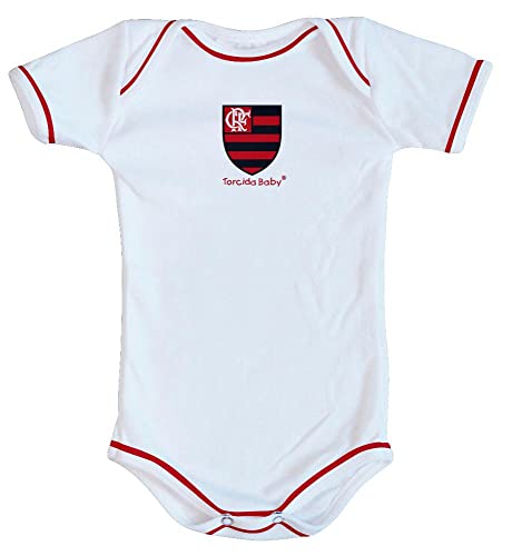 Body Flamengo Oficial Branco - Torcida Baby