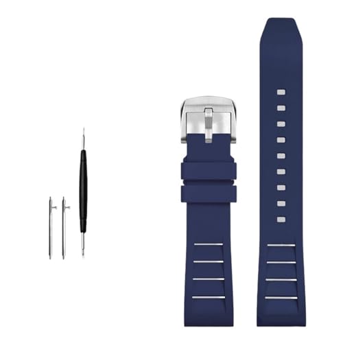 Bracelet de montre de sport FKM fluo étanche interchangeable 20mm 24mm