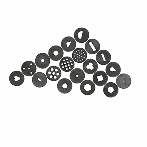 Image of 22Pcs Stainless Steel Metal Clay Extruder with 20 Tips Fondant Sugara Paste Extruder Ceramics Pottery Polymer Modeling Decorating Cake Decor Tools Set