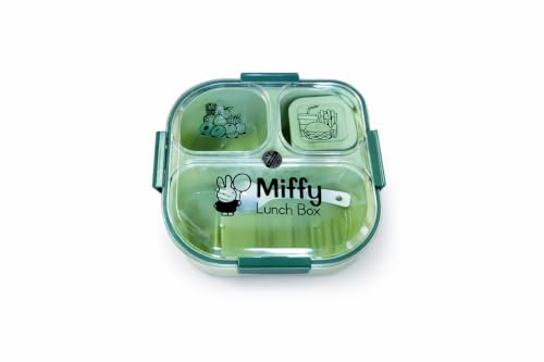 Image of Premium 3 Compartment Lunch Box with Spoon & Sauce Cup