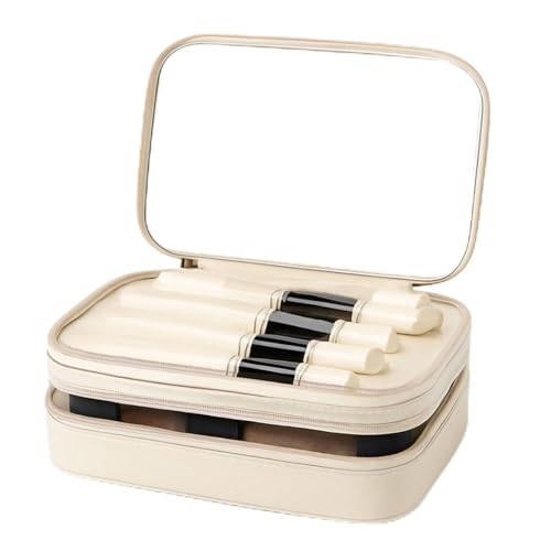 Culinavog Kosmetiktasche, Make Up Tasche mit Spiegel mit Trenner...