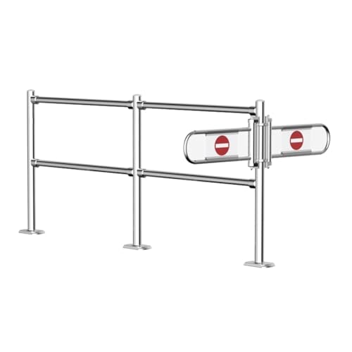 Automatique Metal Swing Gate SilverBer pour entrepôtsContrôle d'accès piéton ouvert