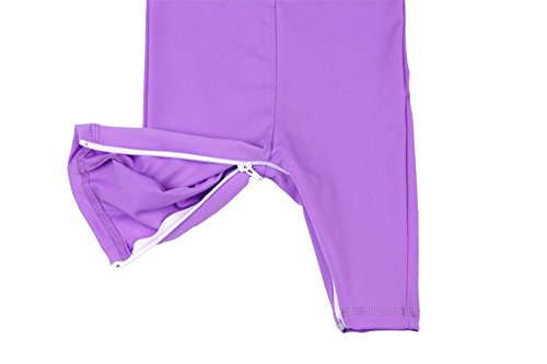Nozone Fiji Sun Protective Baby Girl Swimsuit in Lavender/Polka Dot, 0-6 Months