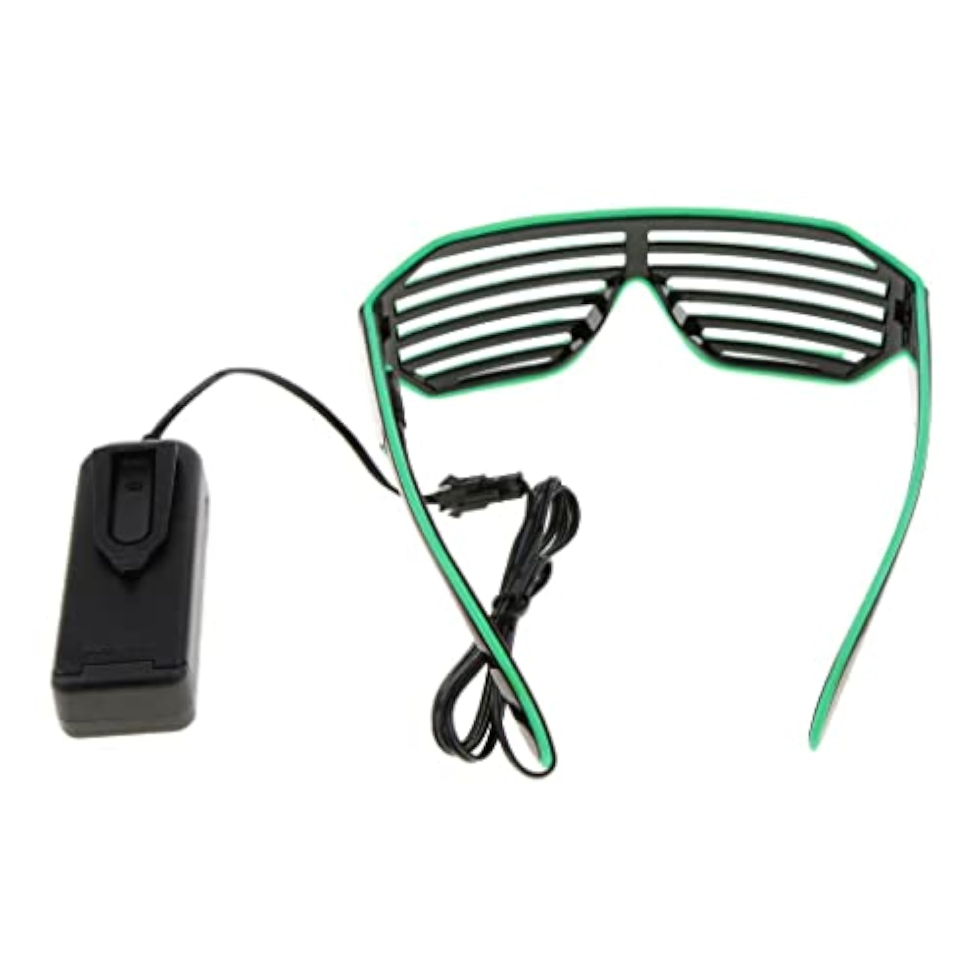 LED Light Up Shutter Glasses for Masquerade and Cosplay
