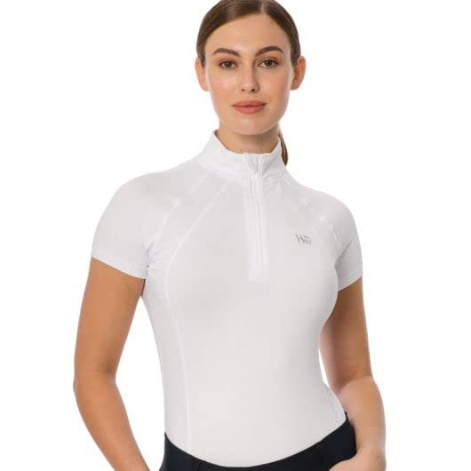 HorsewareWomens Aveen Short Sleeve Top White 14