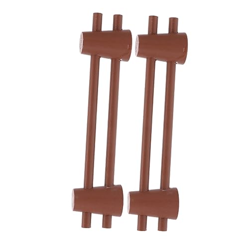 TOYANDONA 2piezas Juguetes De Valla para Animales Madera Adorno De Valla De Jardín Miniatura Decoración De Minigranja para Barandilla Infantil